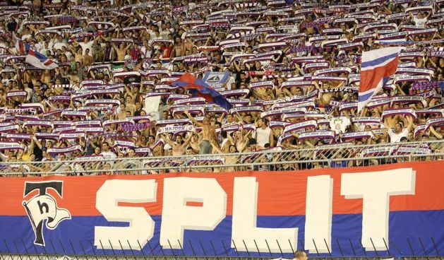 30.07.2015., stadion Poljud, Split – Prva utakmica treceg pretkola Europa lige, HNK Hajduk – Stromsgodset IF. Torcida. Photo: Ivo Cagalj/PIXSELL