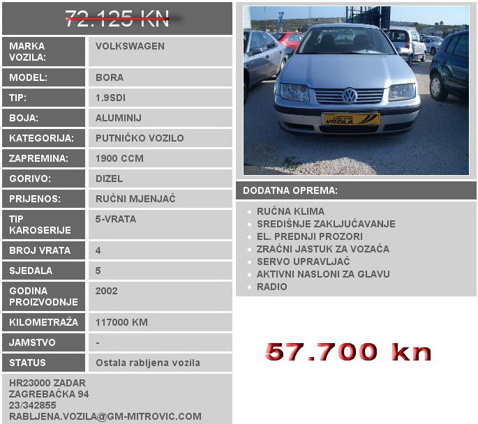 Volswagen Bora 1.9 SDI