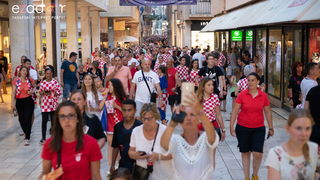 Veličanstven doček četvorice zadarskih Vatrenih Veličanstven doček četvorice zadarskih Vatrenih