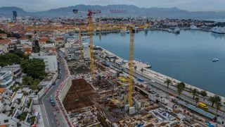 Split: Pogled iz zraka na mjesto gdje je bio hotel Marjan