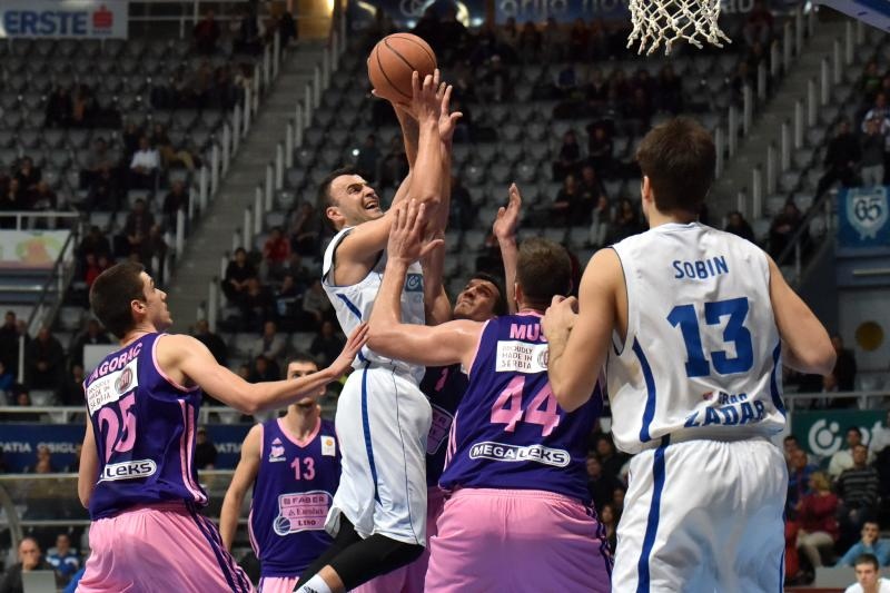 19. kolo ABA lige, KK Zadar – KK Mega Leks 74-73. Photo: Dino Stanin/PIXSELL 19. kolo ABA lige, KK Zadar – KK Mega Leks 74-73. Photo: Dino Stanin/PIXSELL