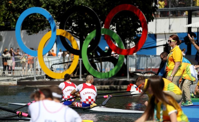 Rio de Janeiro, Brazil – Braća Sinkovic, Martin i Valent, osvajači su olimpijske zlatne medalje u utrci dvojaca na pariće.  Photo: Igor Kralj/PIXSELL