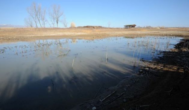 Suša poharala akumulaciju Baštica, Foto: Luka Gerlanc / CROPIX