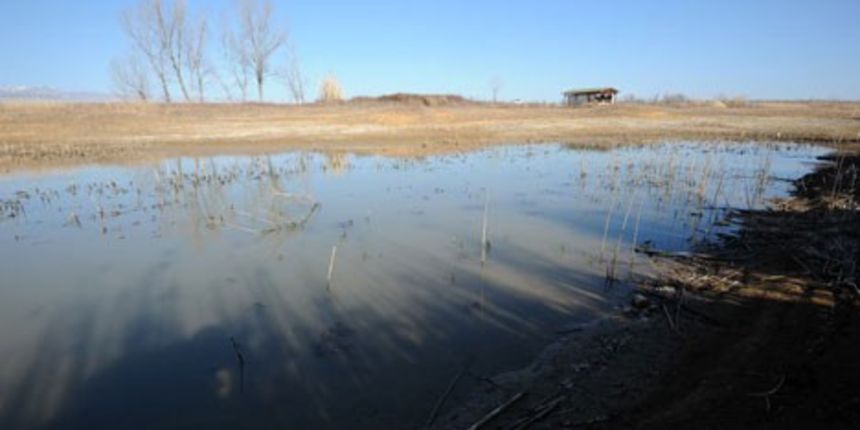 Suša poharala akumulaciju Baštica, Foto: Luka Gerlanc / CROPIX