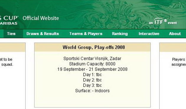 Davis kup: Hrvatska-Brazil 19.-21.9.2008.