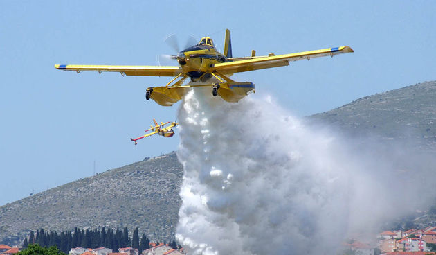 Airtractor, požar, foto: MORH