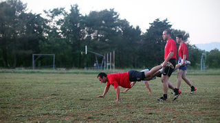 Trening zadarskih ragbijaša u Zemuniku (foto:Saša Čuka)