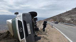 Orkanska bura na istom mjestu na cesti Gračac – Zaton Obrovački prevrnula dva kamiona