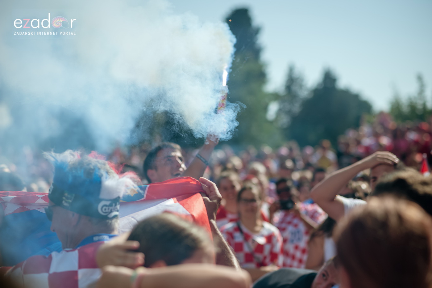 Navijačko ludilo u Zadru za vrijeme i nakon finala Svjetskog prvenstva Navijačko ludilo u Zadru za vrijeme i nakon finala Svjetskog prvenstva