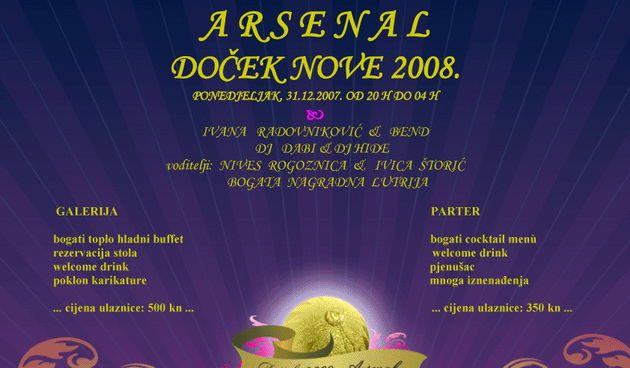 Doček 2008. program