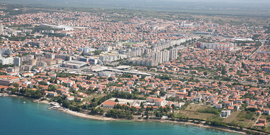 Grad Zadar iz zraka, foto: Leo Banić