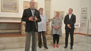U Gradskoj loži otvorena izložba slika i skulptura Izvora Oreba U Gradskoj loži otvorena izložba slika i skulptura Izvora Oreba