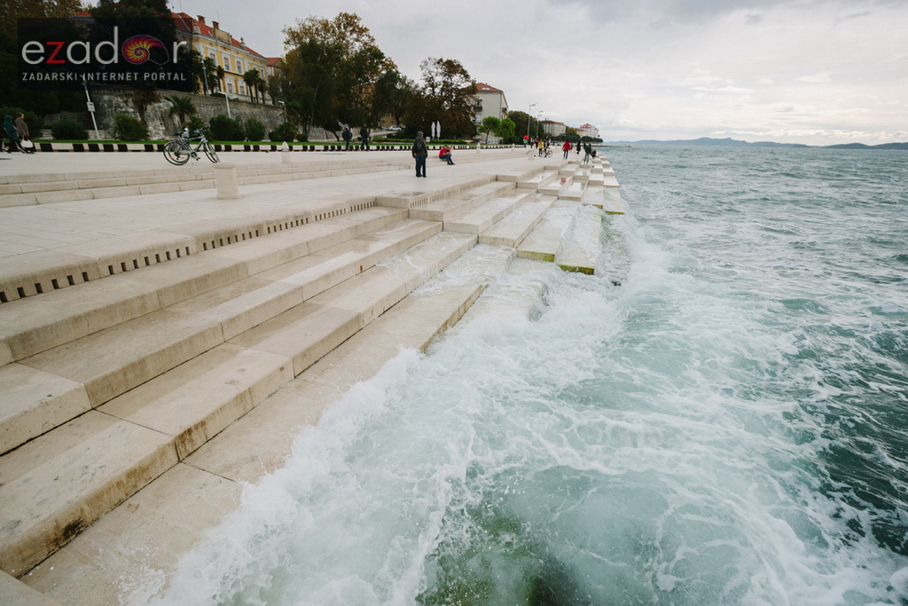 Đir po gradu, ponedjeljak 23. listopada 2017. Tramontana, Morske orgulje