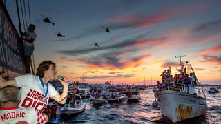 Veličanstven doček četvorice zadarskih Vatrenih od Gradskog mosta do Foruma