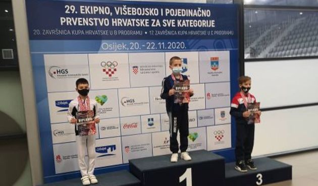 Franko Šušić iz GK Salto dvostruki državni prvak u gimnastici