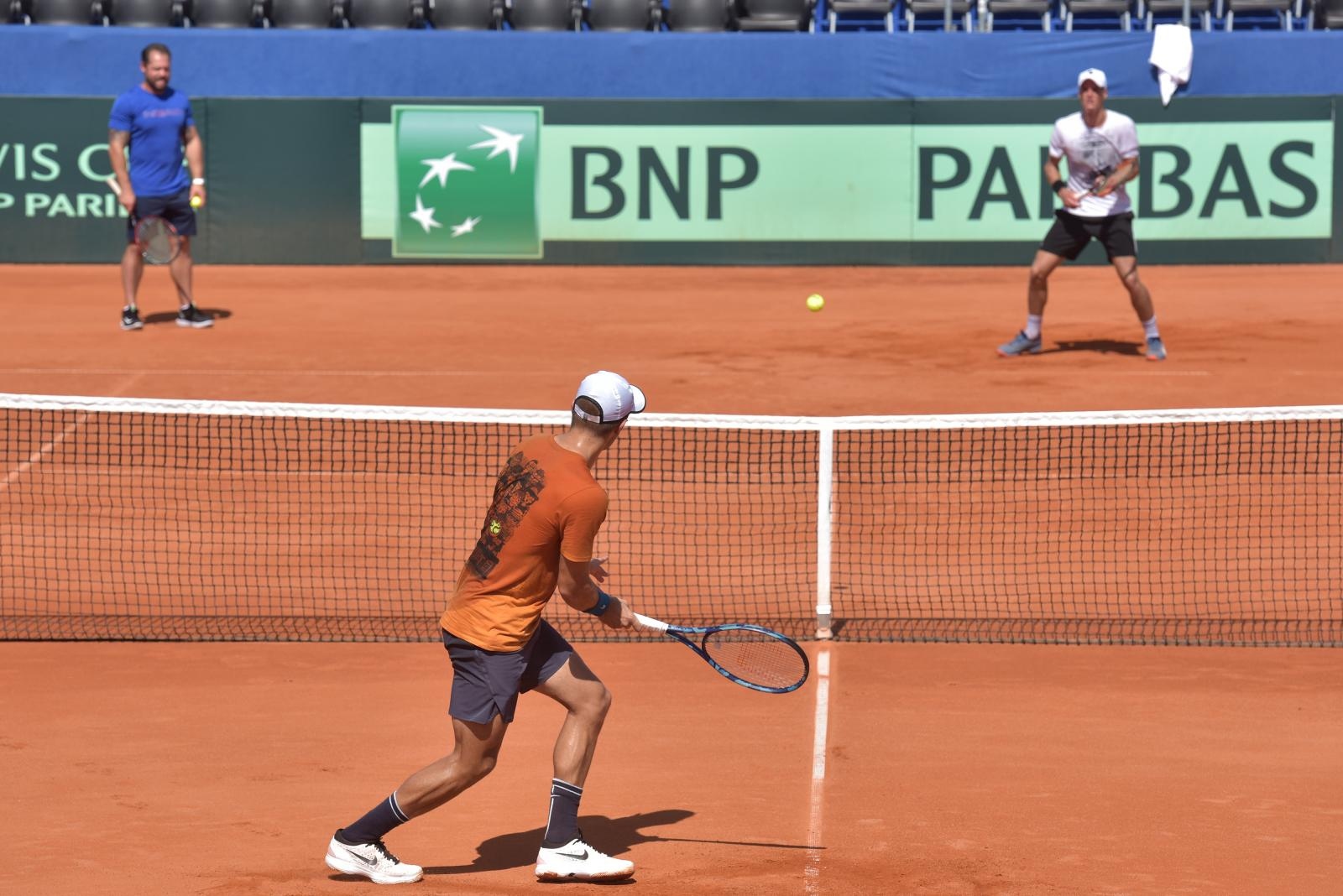 Trening Borne Ćorića uoči Davis Cup meča između Hrvatske i SAD-a Trening Borne Ćorića uoči Davis Cup meča između Hrvatske i SAD-a