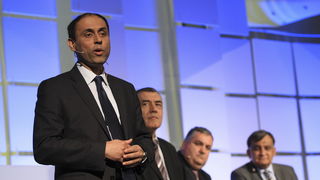 Rovinj, 220410.
Danas je u Rovinju otvorena Windays business konferencija, u organizaciji Microsoft Hrvatska i Jutarnjeg lista. Na otvorenje je dosla premijerka Jadranka Kosor.
Na fotografiji: Soumitra Dutta, profesor na INSEAD-u, jednoj od najboljih svje