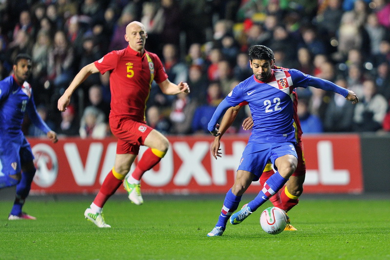 Swansea (Wales), 260313.
Stadion Liberty.
Kvalifikacijska utakmica za Svjetsko prvenstvo u Brazilu 2014. godine, izmedju reprezentacija Walesa i Hrvatske.
Na fotografiji: Eduardo Da Silva.
Foto: Boris Kovacev / CROPIX Swansea (Wales), 260313.
Stadion Liberty.
Kvalifikacijska utakmica za Svjetsko prvenstvo u Brazilu 2014. godine, izmedju reprezentacija Walesa i Hrvatske.
Na fotografiji: Eduardo Da Silva.
Foto: Boris Kovacev / CROPIX