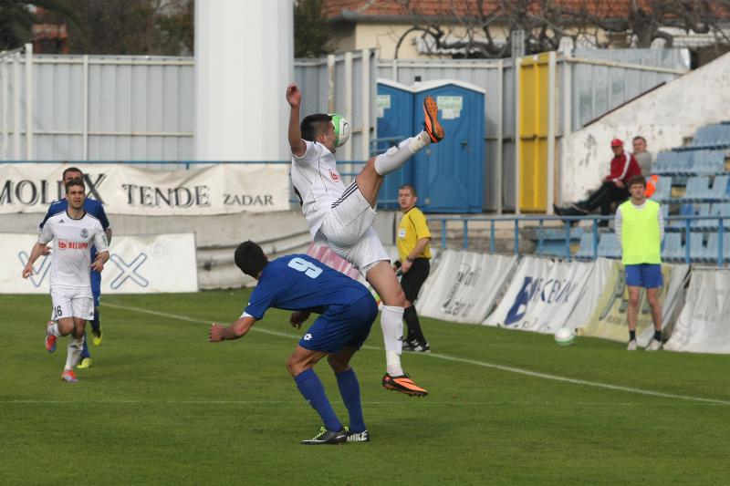 Stadion Stanovi, Zadar – Nogometna utakmica 26. kola MAXtv Prve HNL, NK Zadar – NK Slaven Belupo 2-1. Photo: Dino Stanin/PIXSELL