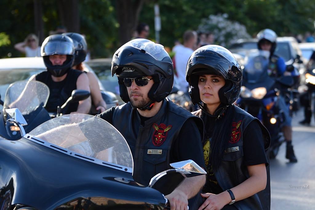 Defile bajkera ulicama Zadra u povodu 10. rođendana Moto kluba Beštije. Foto: Jadra NeveraZD Defile bajkera ulicama Zadra u povodu 10. rođendana Moto kluba Beštije. Foto: Jadra NeveraZD