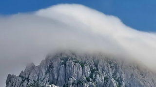 Pogled s Tulovih greda i paška bonaca