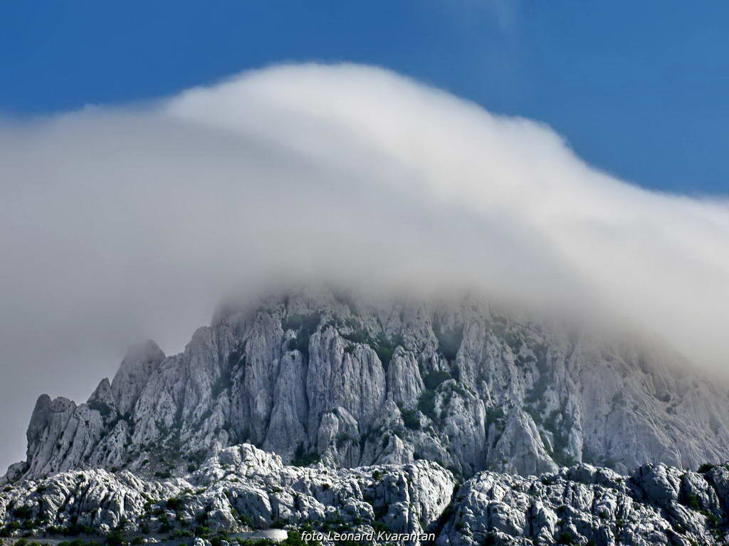 Pogled s Tulovih greda i paška bonaca