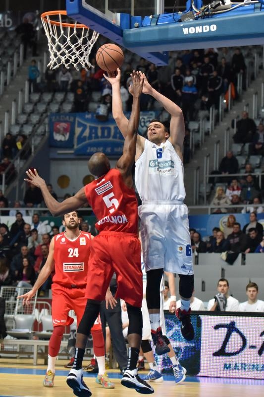 22. kolo ABA lige: Zadar – Szolnoki Olaj 71-64. Photo: Dino Stanin/PIXSELL 22. kolo ABA lige: Zadar – Szolnoki Olaj 71-64. Photo: Dino Stanin/PIXSELL