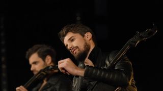 2CELLOS u rovinjskom kazalištu Antonio Gandusio nastavili su snimanje novog spota. Foto: Duško Marušić/PIXSELL