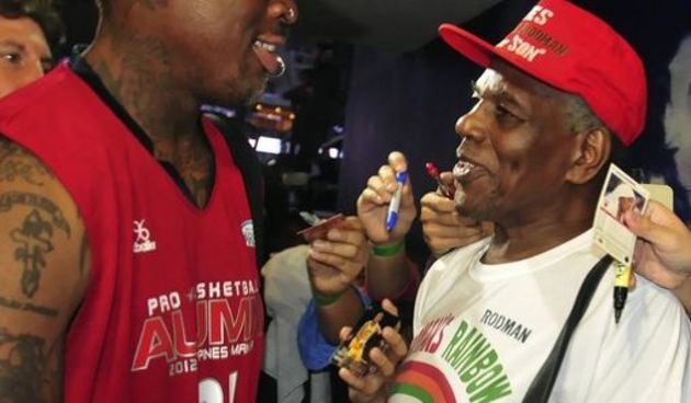 Dennis Rodman i otac, foto: AP Photo