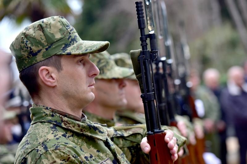 Svecanim postrojavanjem i mimohodom kroz grad postrojbi sudionica obiljezena je 22. obljetnica vojno-redarstvene akcije Maslenica. Photo: Dino Stanin/PIXSELL Svecanim postrojavanjem i mimohodom kroz grad postrojbi sudionica obiljezena je 22. obljetnica vojno-redarstvene akcije Maslenica. Photo: Dino Stanin/PIXSELL