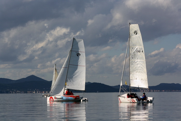 Sukosan: U uvali Zlatna luka odrzan je prvi dan dan Match Race regate, Foto: Mladen Malik