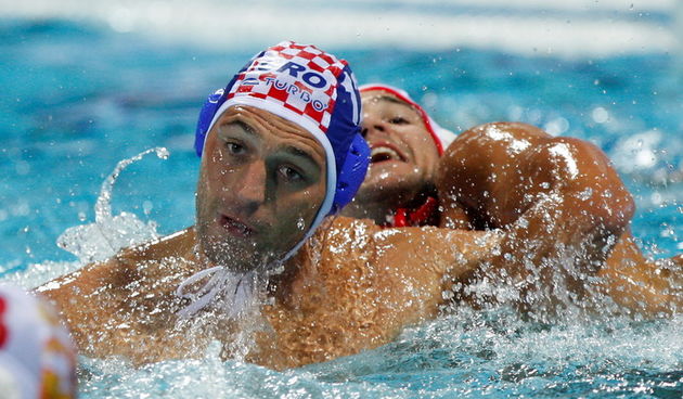 Zagreb, 290810. Bazen Mladosti na Savi. 29. Europsko prvenstvo u vaterpolu, utakmica 1.kola, Crna Gora – Hrvatska Na fotografiji: Paulo Obradovic. Foto: Ronald Gorsic / CROPIX