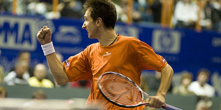 Sergij Strahovskij, PBZ Zagreb Indoors, finale 1.3.2008. Sergij Strahovskij, PBZ Zagreb Indoors, finale 1.3.2008.