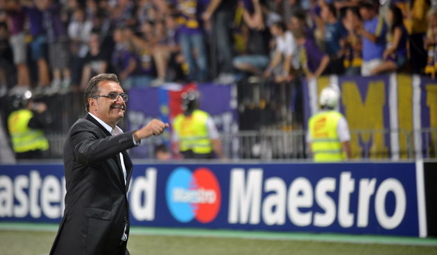 Maribor, Slovenija, 280812.
Stadion Ljudski vrt.
Uzvratna utakmica 4. pretkola kvalifikacijske utakmice za ulazak u Ligu Prvaka izmedju Maribora i Dinama u Ljudskom vrtu. Prva utakmica zavrsila je pobjedom Dinama rezultatom od 2-1, te se danas odlucuje ko