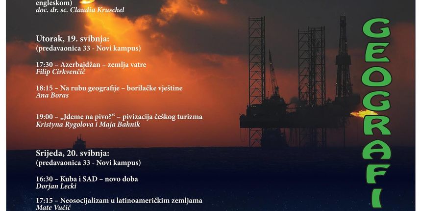 Započinju 4. Dani geografije Započinju 4. Dani geografije