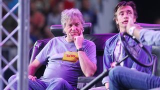 Zagreb – U Areni odrzan veliki automobilisticki spektakl Top Gear Live, koji se temelji na kultnoj BBC-jevoj seriji voditelja Jeremyja Clarksona. Jeremy Clarkson, Richard Hammond, James May. Photo: Goran Jakus/PIXSELL