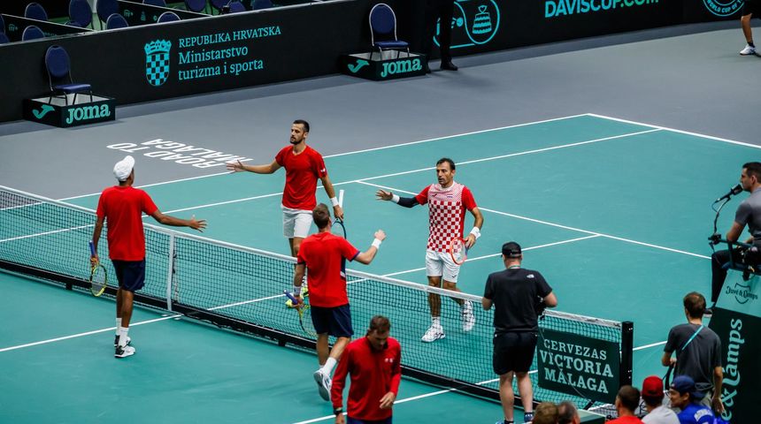 Split: Skupina D Davis Cupa, Hrvatska – SAD, Dodig/Pavić – Krajicek/Ram Split: Skupina D Davis Cupa, Hrvatska – SAD, Dodig/Pavić – Krajicek/Ram