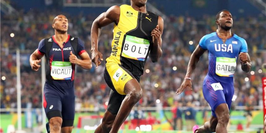 OI Rio – Usain Bolt i Justin Gatlin. Foto: Hina OI Rio – Usain Bolt i Justin Gatlin. Foto: Hina