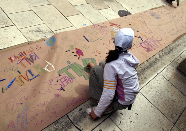 Eko dani 2009: Eko grafiti i Zagrlimo poluotok (Foto: Sasa Cuka)