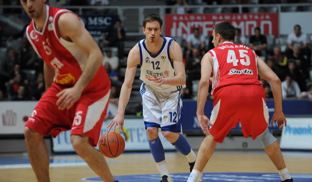 Zadar, 100511. Dvorana Kresimir Cosic u Zadru, 13. kolo lige za prvaka,  Zadar –  Cedevita.  Na fotografiji: Pavle Marcinkovic. Foto: Andrija Lucic / CROPIX