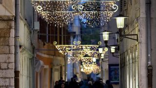 Blagdanske dekoracije u centru Zadra Blagdanske dekoracije u centru Zadra