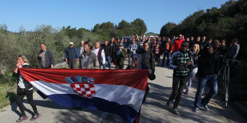 Otok Ugljan, Nauta Lamjana, Škver, Prosvjed Otok Ugljan, Nauta Lamjana, Škver, Prosvjed