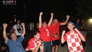Bibinje: Navijanje za Vatrene i fešta nakon pobjede nad Engleskom