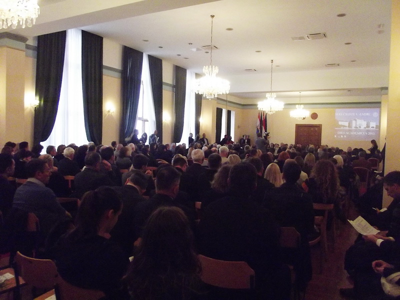 Sveuciliste u Zadru, svecana dvorana – proslava 13. obljetnice obnove