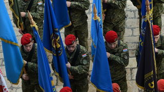 Svečani mimohod postrojbi u povodu proslave 23. obljetnice VRO Maslenica. Foto: Iva Perinčić