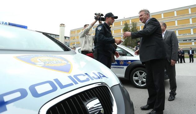03.04.2014., Zagreb – Svecana primopredaja 80 policijskih vozila u okviru IPA projekta 2010. “Nabava opreme za integrirano upravljanje granicom”, sto je i jedan od najvecih EU projekata u kojima sudjeluje Ministarstvo unutarnjih poslova. Primopredaja se