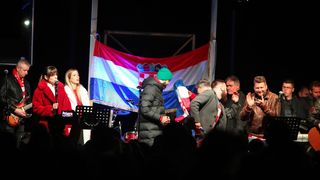 Veličanstveni doček brončanog Joška Gvardiola @ Novigrad Veličanstveni doček brončanog Joška Gvardiola @ Novigrad