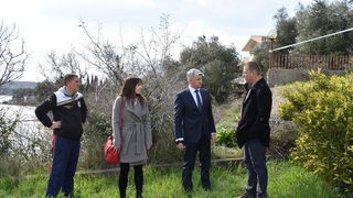 Župan Longin obišao klizišta u Posedarju Župan Longin obišao klizišta u Posedarju