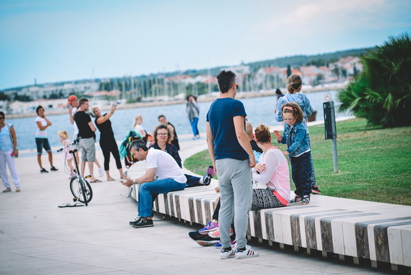 Škura bura na zadarskoj rivi 15. srpnja 2016.