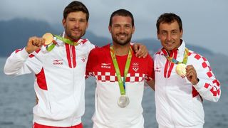 Rioe de Janeiro. Olimpijski prvaci u klasi 470, Šime Fantela i Igor Marenić. Photo. Igor Kralj/PIXSELL Rioe de Janeiro. Olimpijski prvaci u klasi 470, Šime Fantela i Igor Marenić. Photo. Igor Kralj/PIXSELL